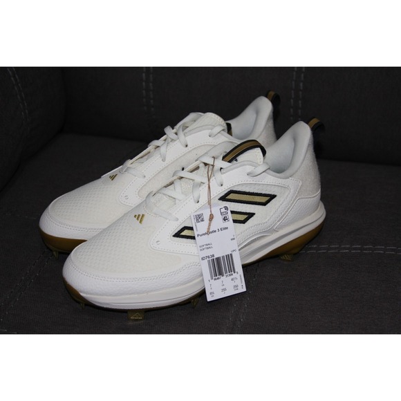 adidas Shoes - adidas White and Gold Athletic Shoes